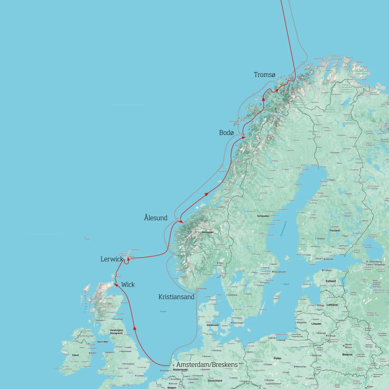 Saison 2026 — Nordsee, Norwegen & Spitzbergen